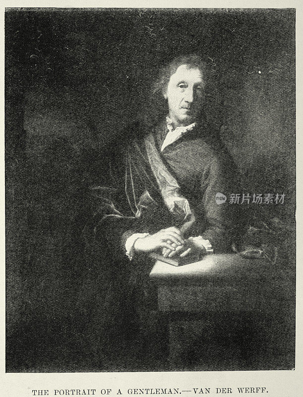 Adriaen van der Werff，一位绅士的肖像 荷兰 17 世纪艺术